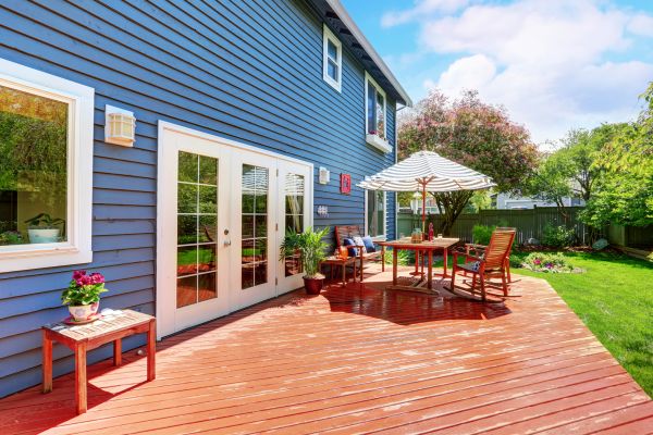 Blue Siding Installation in Meridian